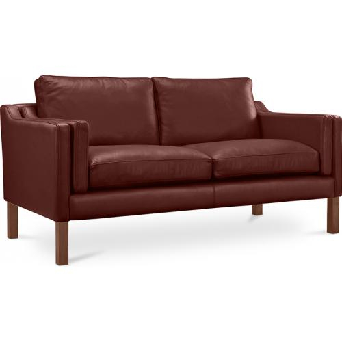  Buy Polyurethane Leather Upholstered Sofa - 2 Seater - Chaggai Brown 13915 - in the EU