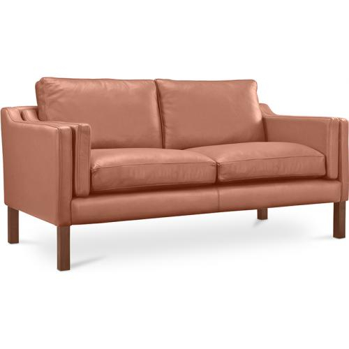  Buy Polyurethane Leather Upholstered Sofa - 2 Seater - Chaggai Light brown 13915 - in the EU