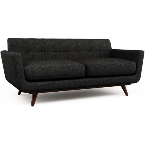  Buy 2 Seater Sofa - Scandinavian Style - Linen Upholstered - Milton Black 55628 - in the EU