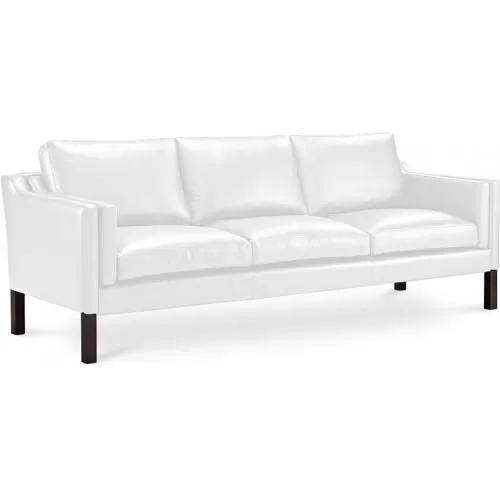 Leather Upholstered Sofa - 3 Seater - Menache image 8