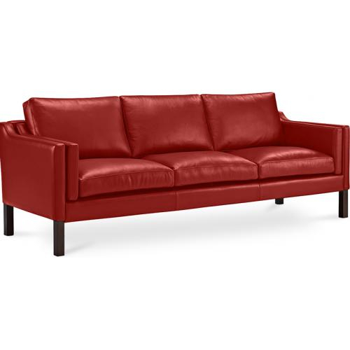  Buy Leather Upholstered Sofa - 3 Seater - Menache Cognac 13928 - in the EU