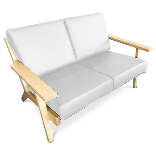  Buy Design Sofa FM350 (2 seats) - Premium Leather White 13250 - in the EU