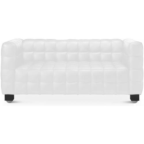  Buy Leather Upholstered Sofa - 2 Seater - Nubus White 13253 - in the EU