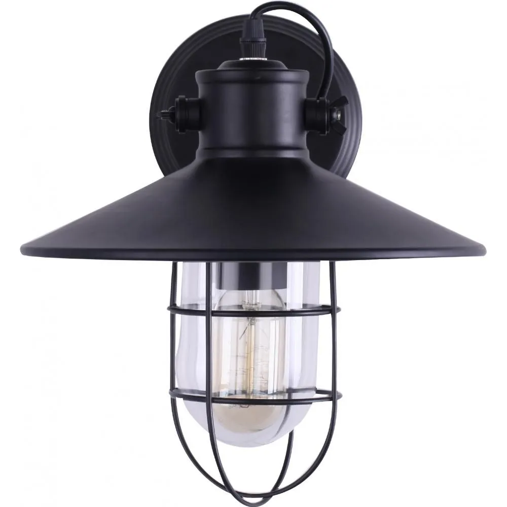 Black Vintage Wall Lamp - Garn image 8