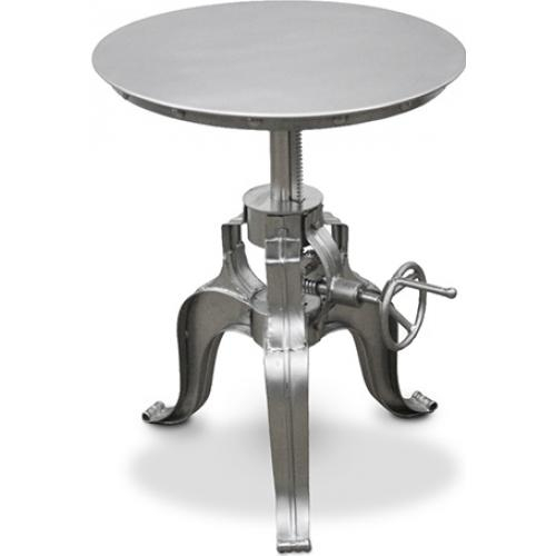  Buy Vintage industrial silver side table metal Silver 51324 - in the EU