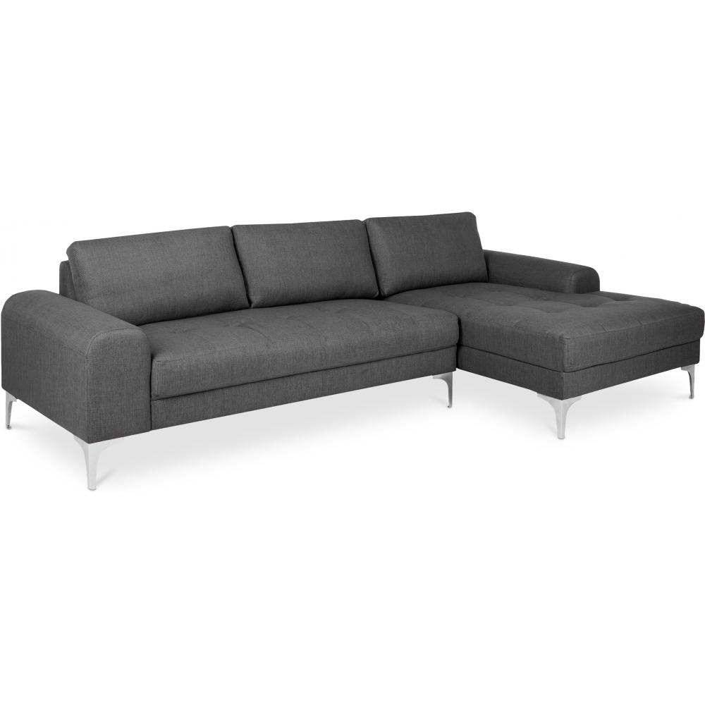  Buy Design Corner Sofa Fabric Dark grey 26730 - in the EU