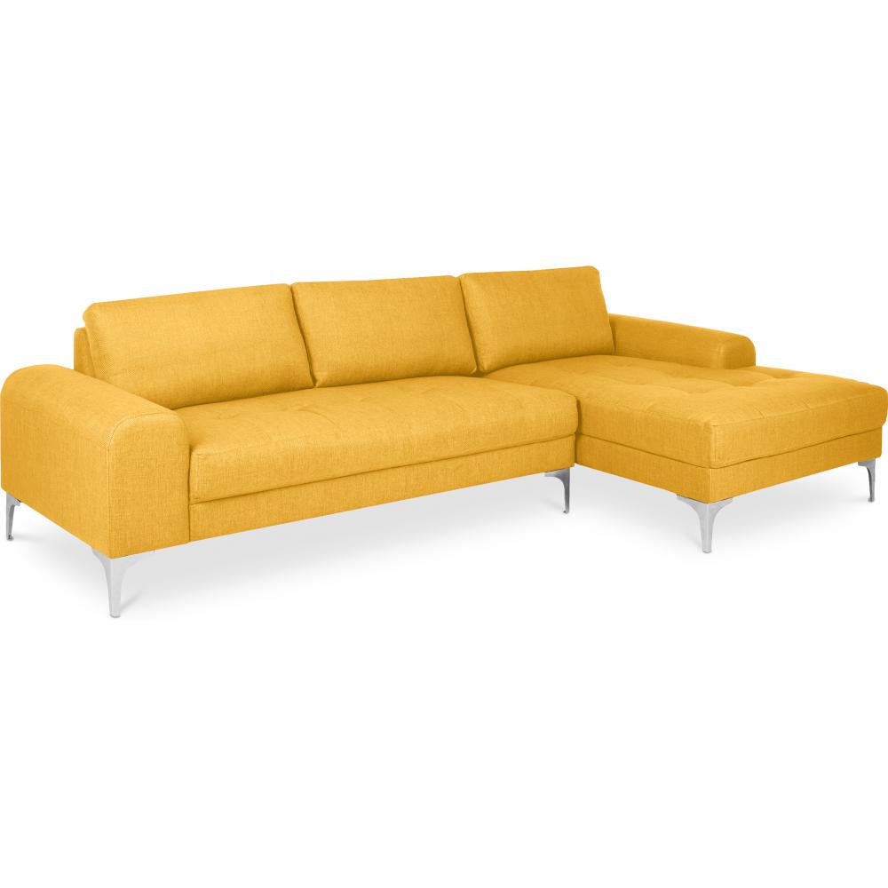  Buy Chaise longue with 5 seats - Upholstered in fabric - Yomy Yellow 26730 - in the EU