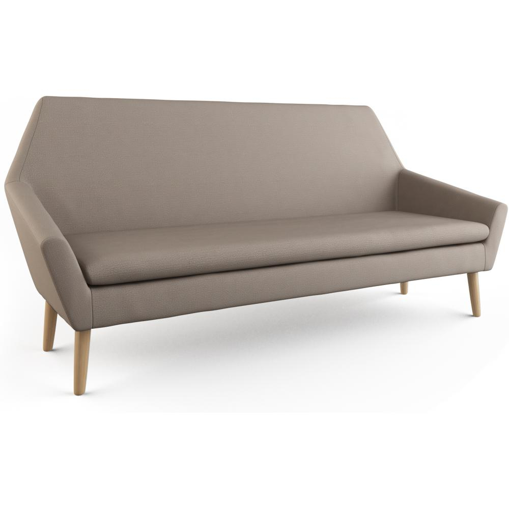  Buy Scandinavian design sofa 2 seater fabric Brown 55627 - in the EU