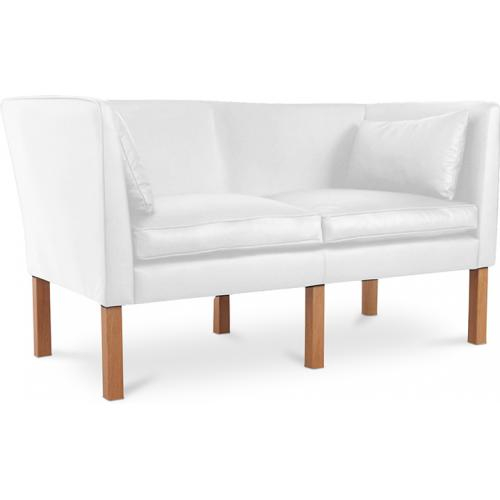  Buy 2 Seater Sofa - Polyurethane Leather Upholstered - Benjamin White 13918 - in the EU