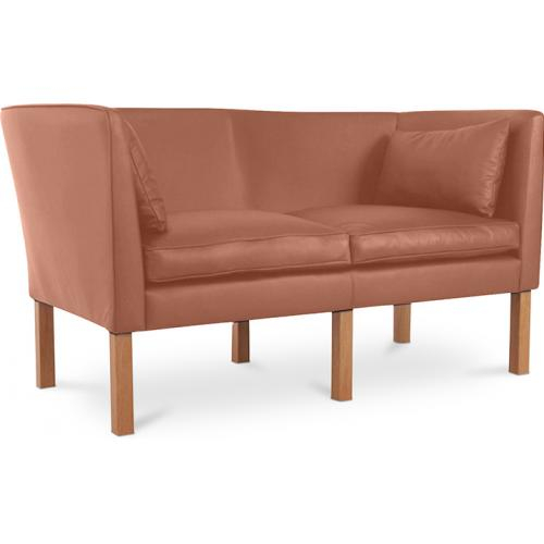  Buy 2 Seater Sofa - Polyurethane Leather Upholstered - Benjamin Light brown 13918 - in the EU