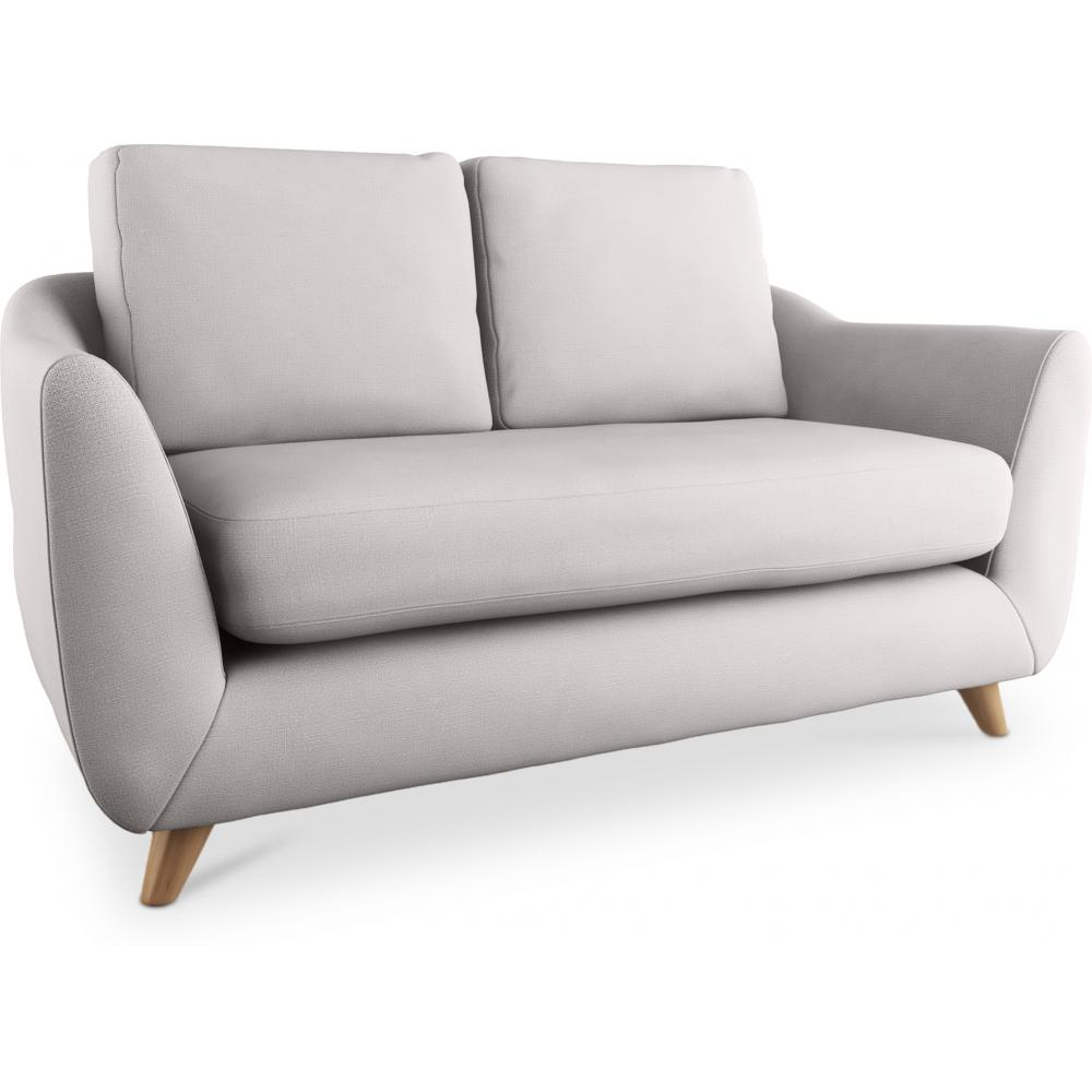  Buy Linen Upholstered Sofa - Scandinavian Style - 2 Seater - Gustavo Grey 58242 - in the EU