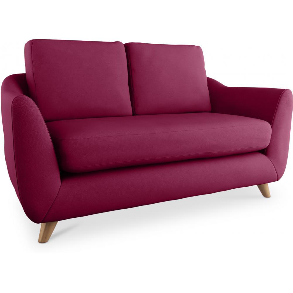  Buy Linen Upholstered Sofa - Scandinavian Style - 2 Seater - Gustavo Purple 58242 - in the EU