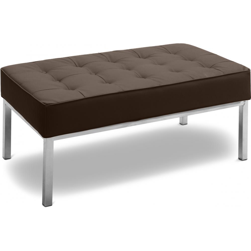  Buy Design bench - 2 seats - Upholstered in polyurethane - Konel Brown 13213 - in the EU