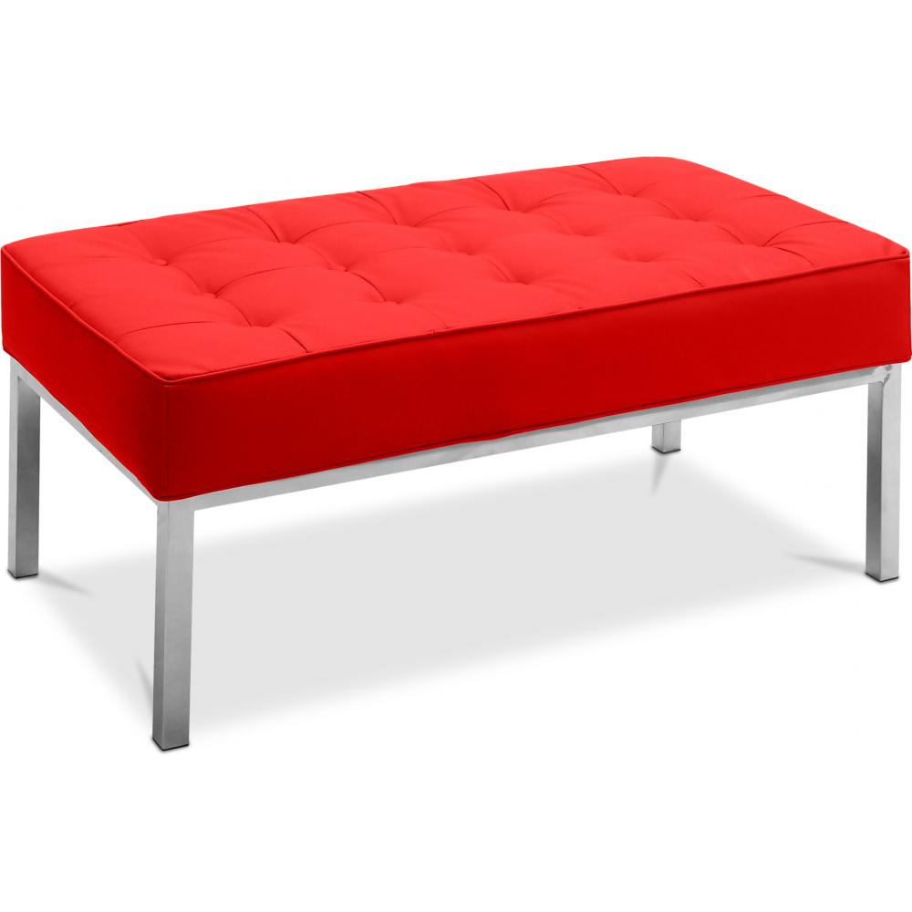  Buy Design bench - 2 seats - Upholstered in polyurethane - Konel Red 13213 - in the EU