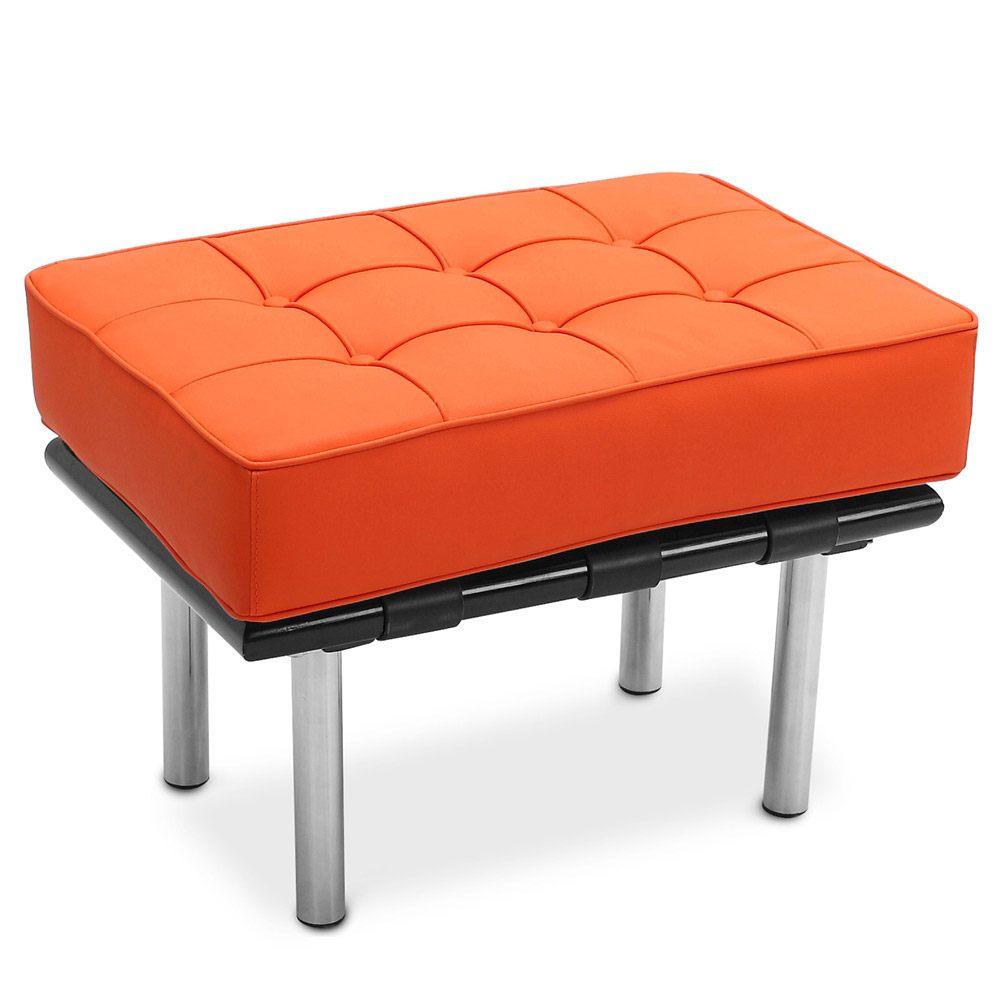  Buy Footstool Upholstered in Polyurethane - Barcel Orange 15424 - in the EU
