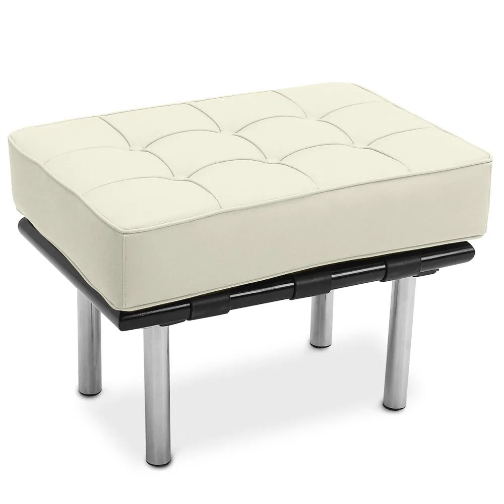 Footstool Upholstered in Polyurethane - Barcel image 8
