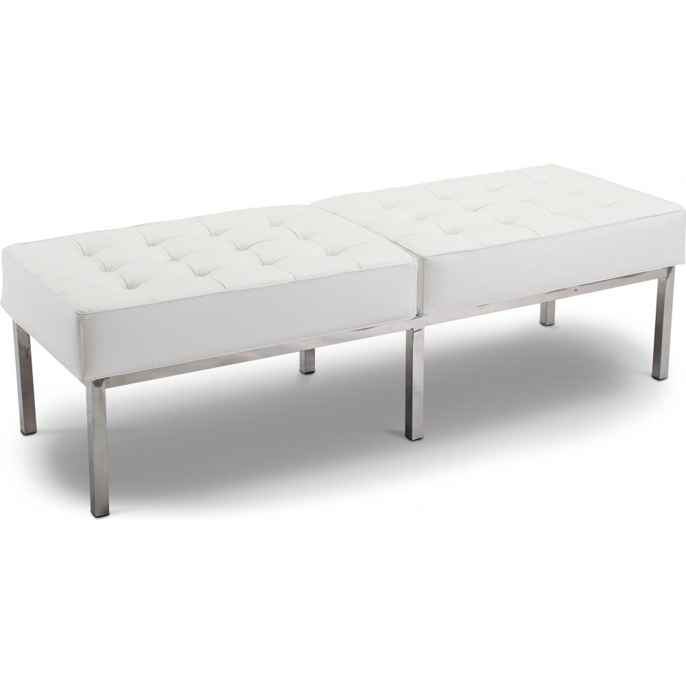 Buy Bench Upholstered in Polyurethane - 3 Seats - Knoll White 13216 - in the EU