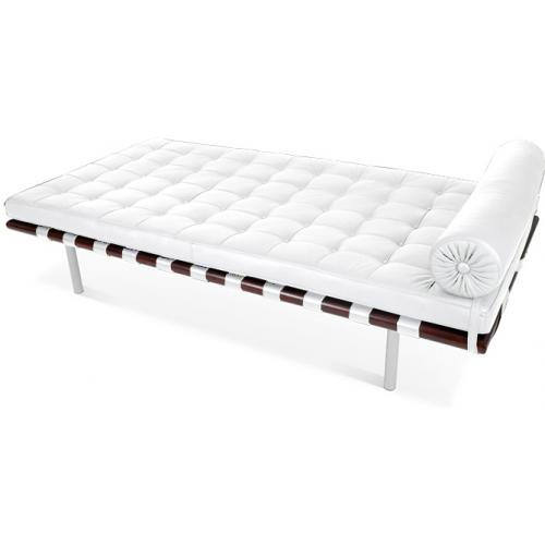  Buy Design Daybed - Upholstered in Faux Leather - Town White 13228 - in the EU