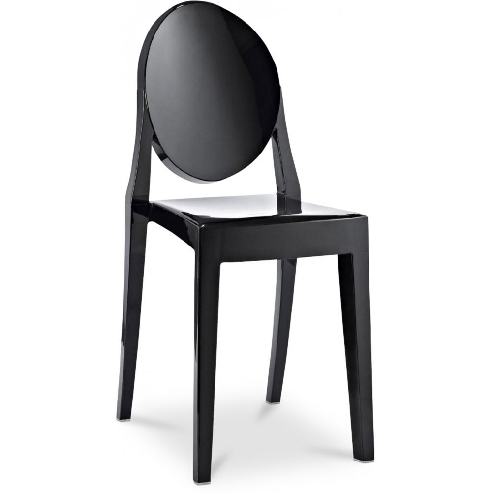  Buy Transparent Dining Chair - Victoria Queen Black 16458 - in the EU