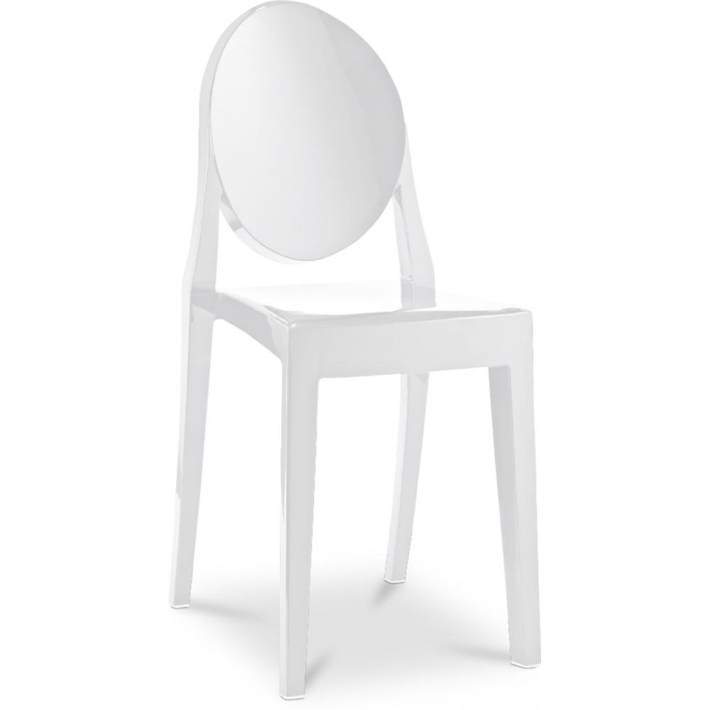  Buy Transparent Dining Chair - Victoria Queen White 16458 - in the EU
