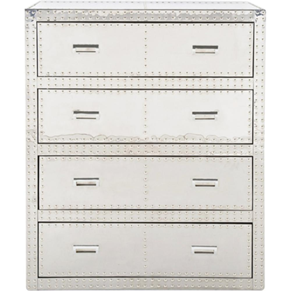  Buy Design chest of drawers Aviator aluminium Silver 26726 - in the EU