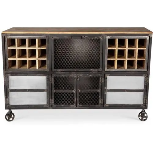 Wine Cabinet with Wheels - Industrial Design - Avara image 8