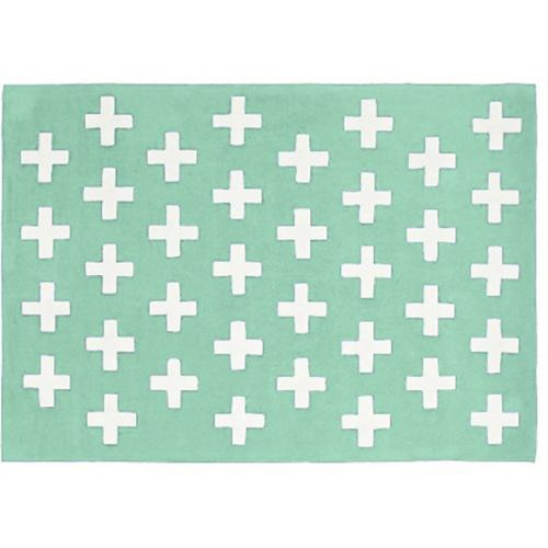  Buy Crosses scandinavian carpet Green 58455 - in the EU