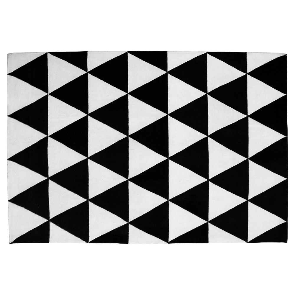  Buy Scandinavian Design Triangles Carpet White / Black 58452 - in the EU