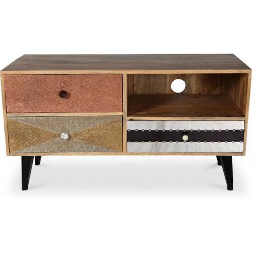  Buy Wooden vintage design Tv cabinet Natural wood 58489 - in the EU