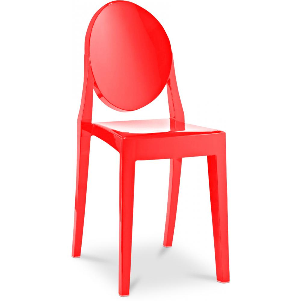  Buy Transparent Dining Chair - Victoria Queen Red 16458 - in the EU
