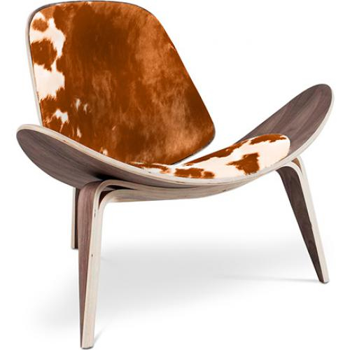  Buy Design Armchair - Scandinavian Style - Upholstered in Pony - Lucy Brown pony 16775 - in the EU