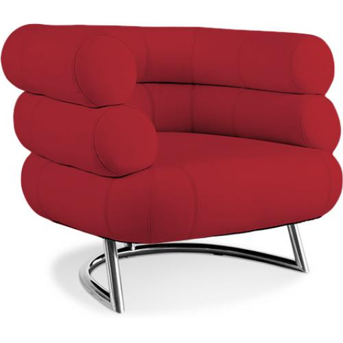  Buy Design Armchair - Upholstered in Leather - Bivendun Red 16501 - in the EU