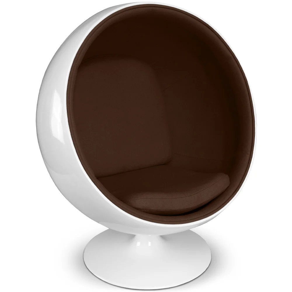 Design Ball Armchair - Upholstered in Fabric - Batton image 8
