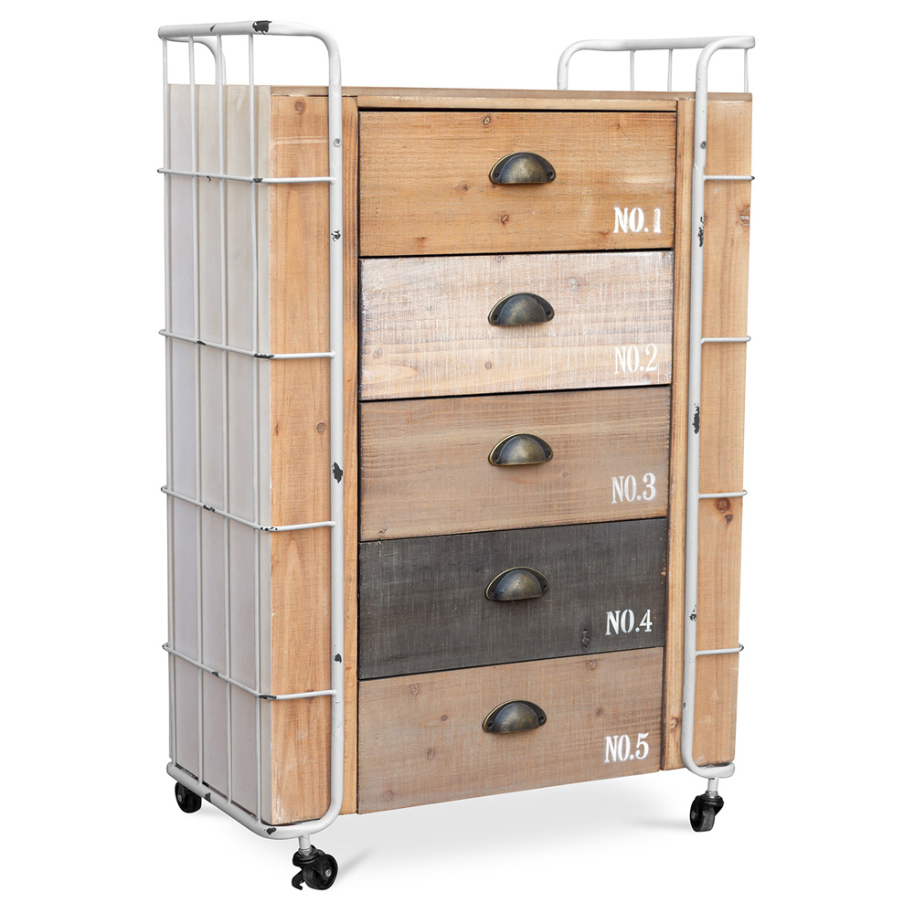  Buy Industrial wooden chest of drawers Natural wood 58845 - in the EU