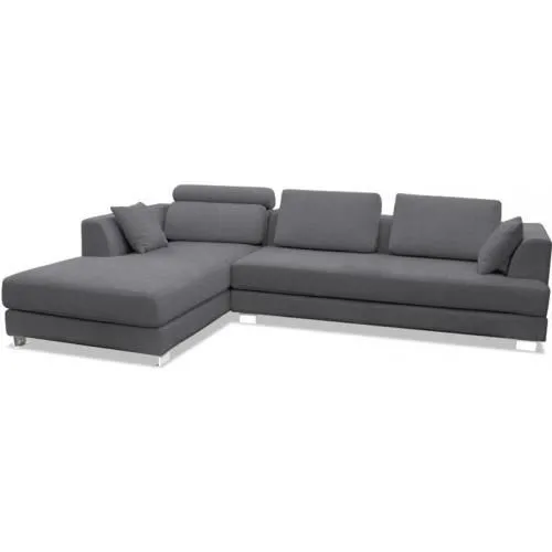 Chaise longue with 3 seats - Upholstered in fabric - Boretti image 8
