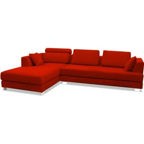 Chaise longue with 3 seats - Upholstered in fabric - Boretti image 8
