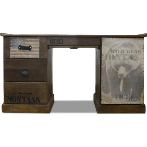  Buy Wooden vintage industrial desk  Natural wood 51323 - in the EU
