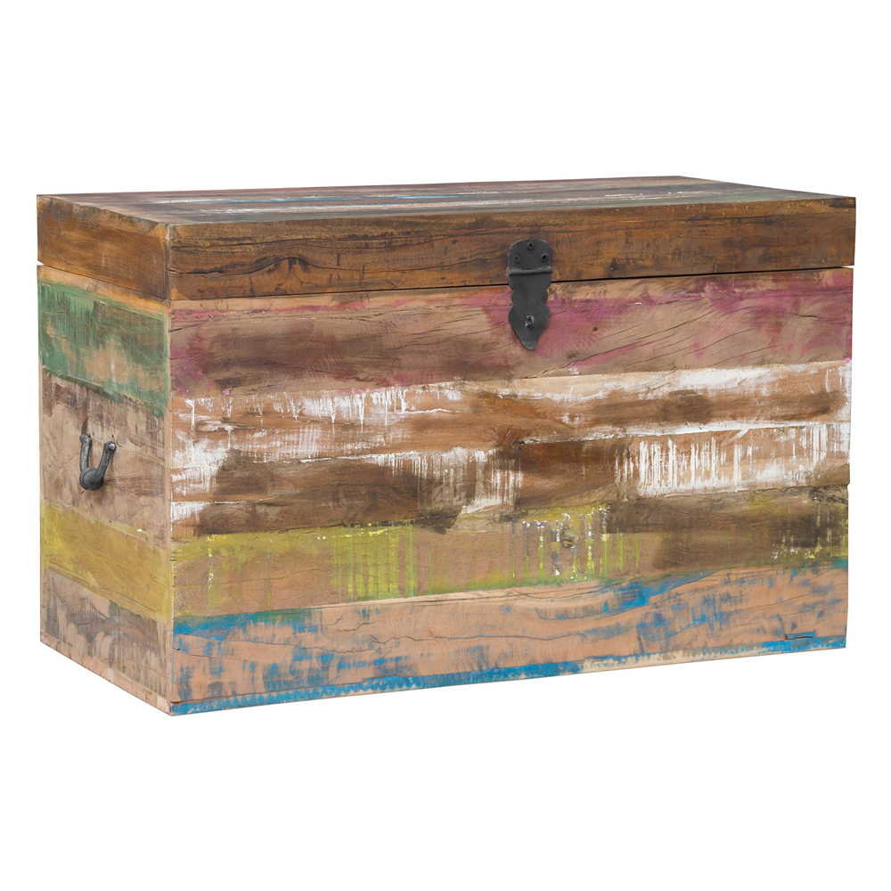  Buy Vintage Recycled wooden trunk -  Seaside Multicolour 58498 - in the EU