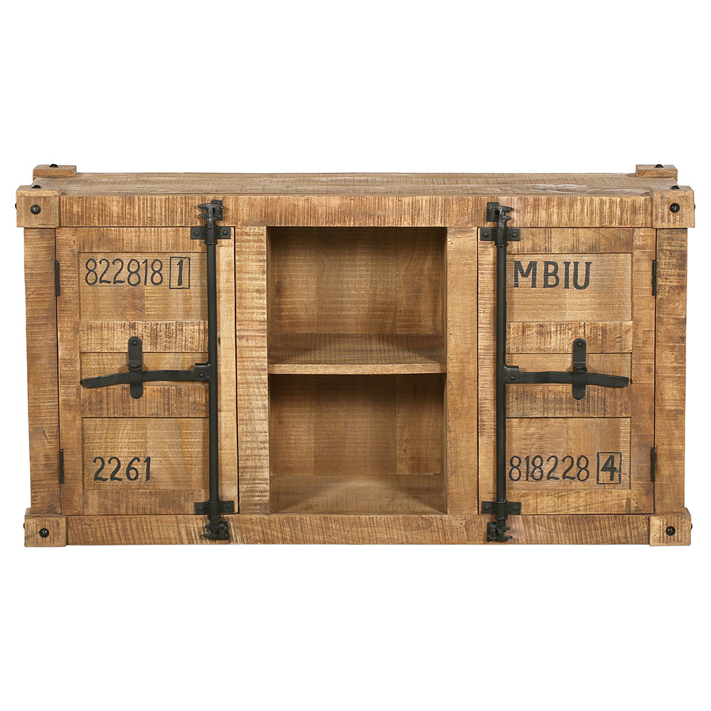  Buy Wooden Sideboard - Industrial Design - 2 doors - Tunk Natural wood 58890 - in the EU
