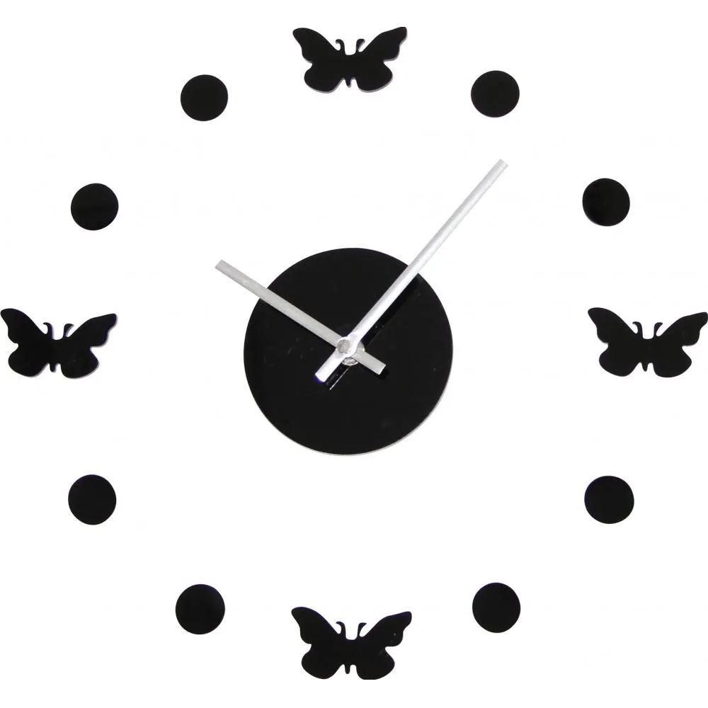4 Butterflies Wall Clock image 8