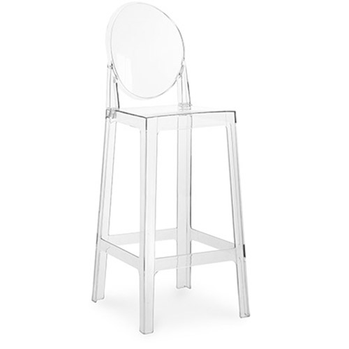  Buy Bar stool with backrest Victoria Queen - 75cm - Design Transparent Transparent 58924 - in the EU