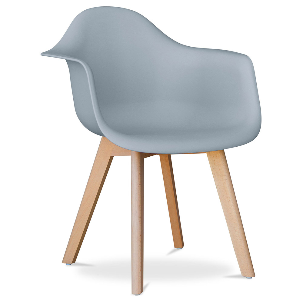  Buy Dining Chair with Armrests - Scandinavian Style - Dominic Light grey 58595 - in the EU