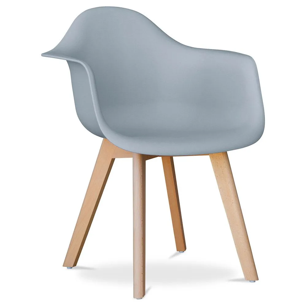Dining Chair with Armrests - Scandinavian Style - Dominic image 8