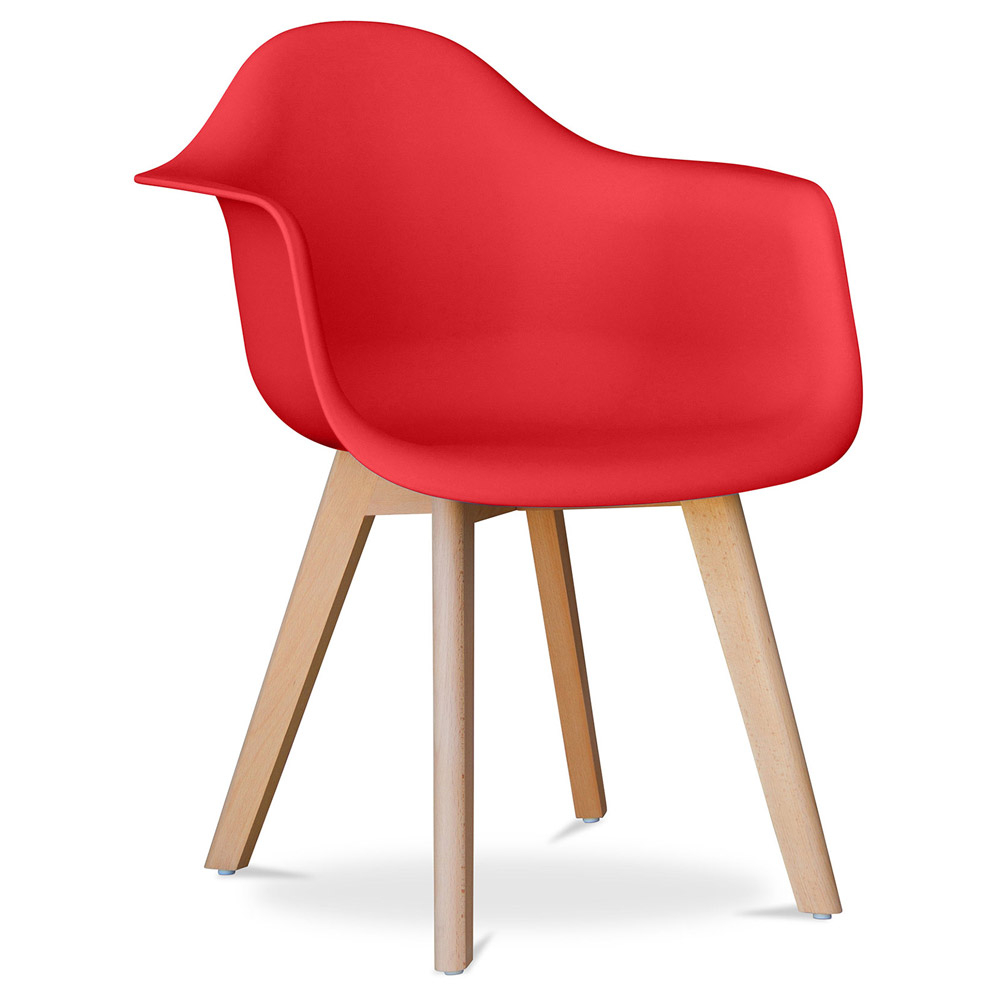  Buy Dining Chair with Armrests - Scandinavian Style - Dominic Red 58595 - in the EU