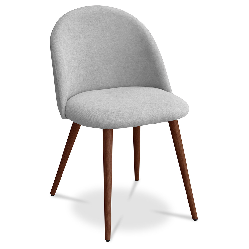  Buy Dining Chair - Upholstered in Fabric - Scandinavian Style - Evelyne Light grey 58982 - in the EU