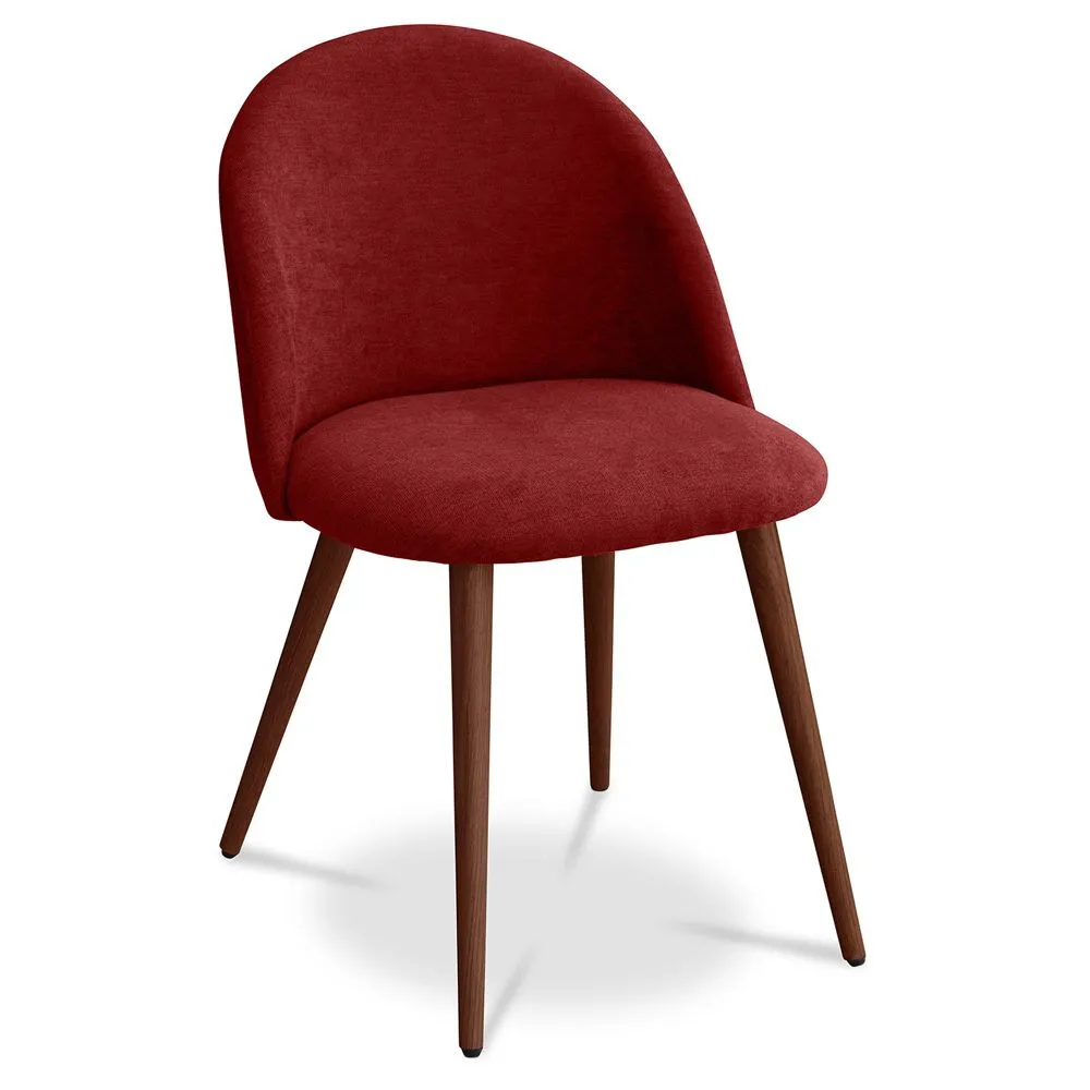 Dining Chair - Upholstered in Fabric - Scandinavian Style - Evelyne image 8