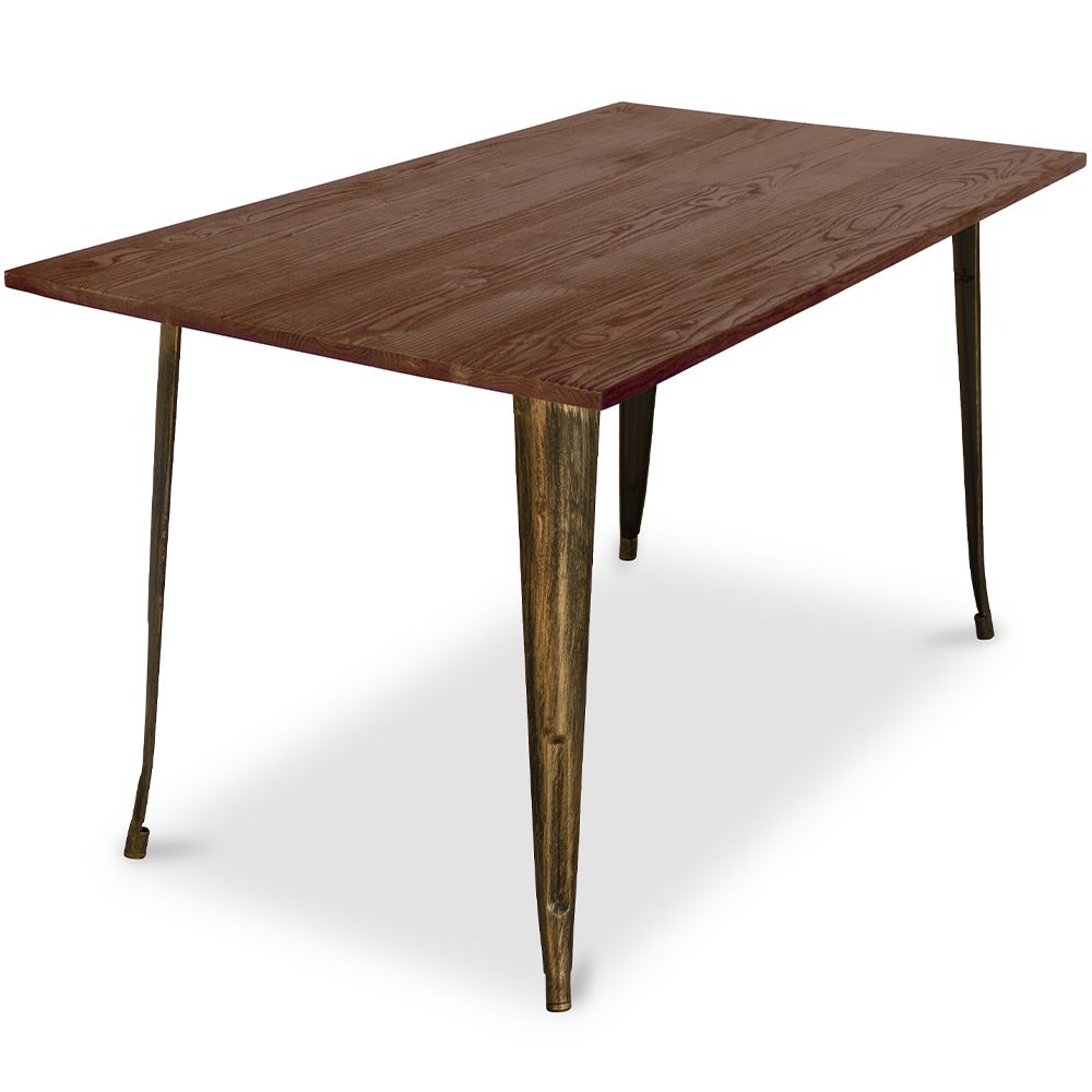 Rectangular Dining Table - Industrial - Wood - Tawny image 8