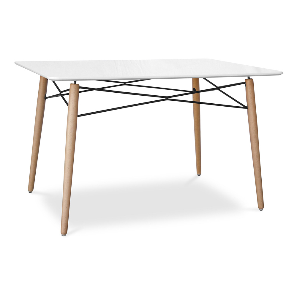  Buy Rectangular Dining Table - Scandinavian Design - Wood - 110 x 80 cm White 59075 - in the EU