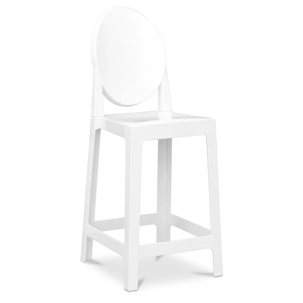 Bar Stool with Backrest - Transparent Design - 65cm - Victoria Queen image 8