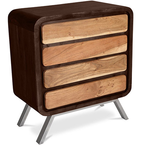  Buy Industrial style recycled wooden chest of drawers Brown 59252 - in the EU